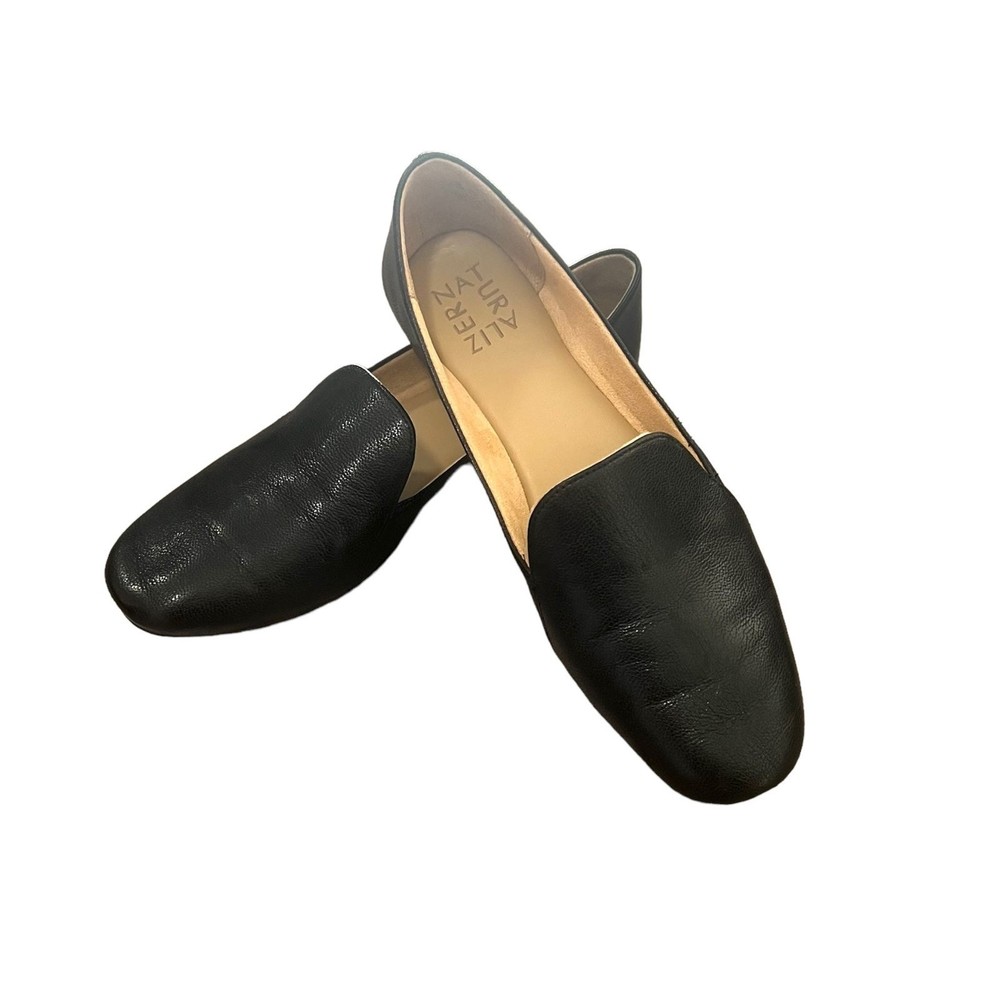 Naturalizer Emiline Black Leather Upper Balance Flats Size 6.5 - Picture 3 of 16
